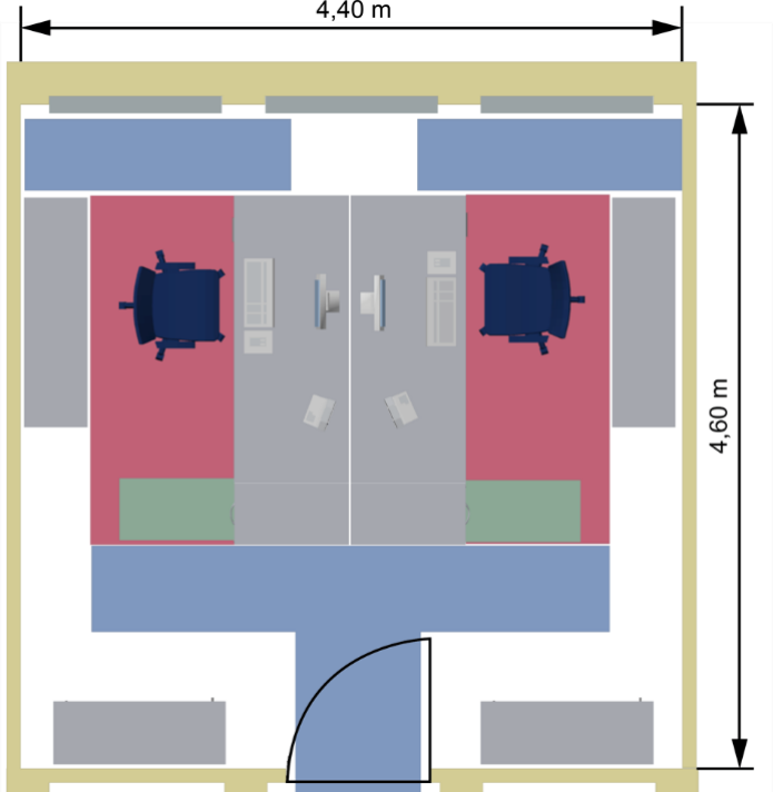 Abb. 15: Zwei-Personen-Büro
